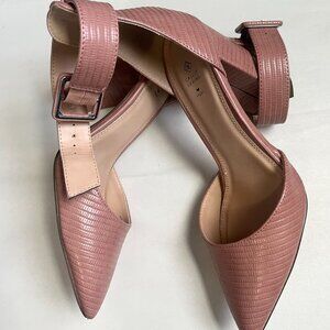 Call It Spring Pink Pointed-Toe Ankle Strap Heels – Size 8